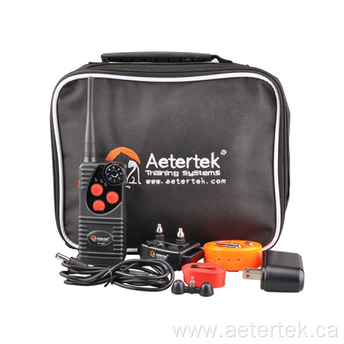 Aetertek AT-216D dog shock collar with 2 receivers